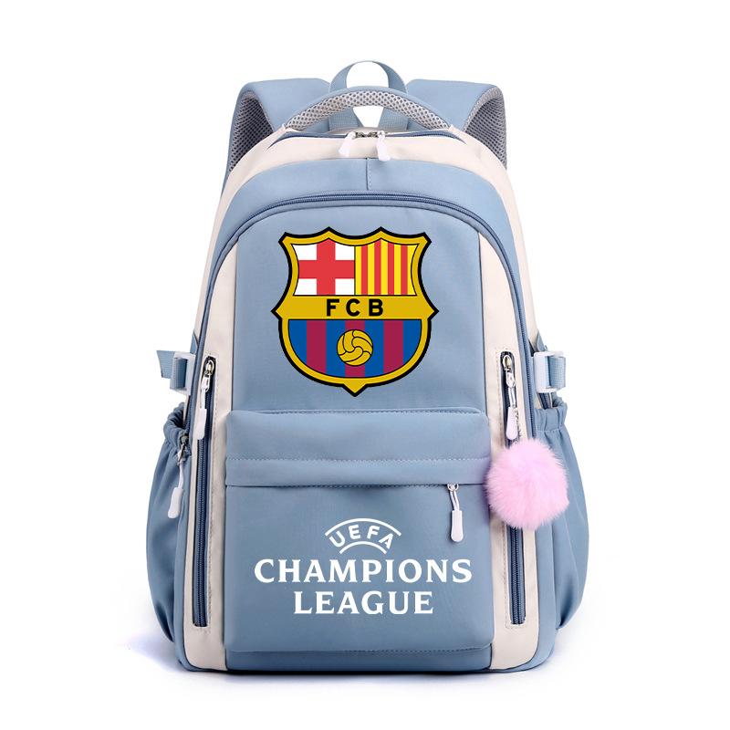 3 Piece School Backpack Set for Students Large Capacity Oxford Cloth Schoolbag with Shoulder Strap and Pencil Case