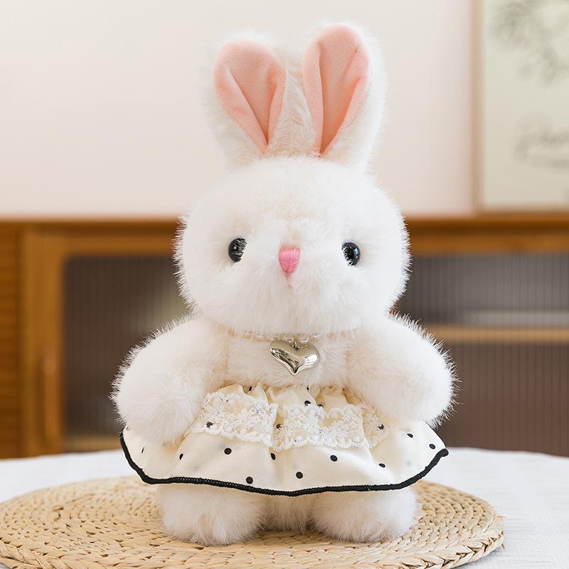 Xiaoxiangfeng Sitting Rabbit Plush Toy Cute Princess Dress Little Rabbit Rag Doll Girl Gift