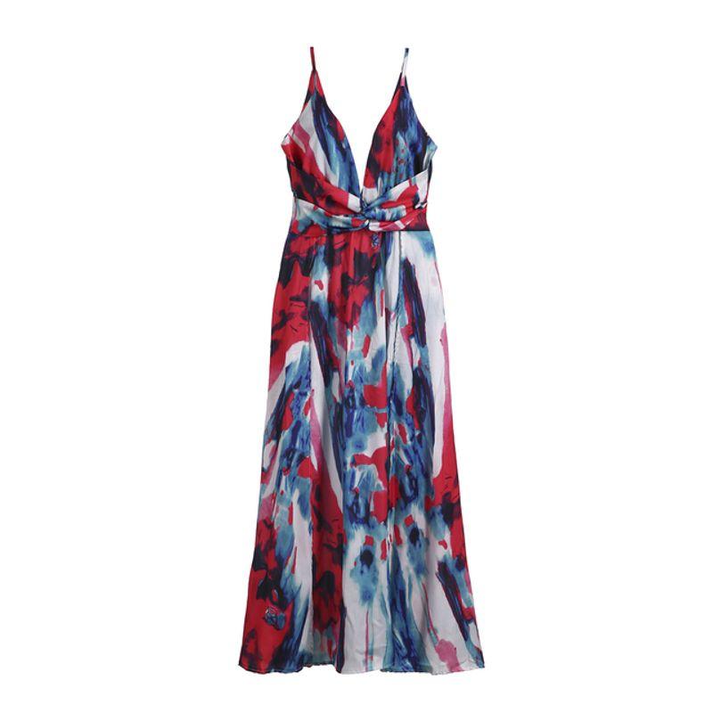 Party Beach Floarl Print Maxi Dress Casual Sundress Dress Female
