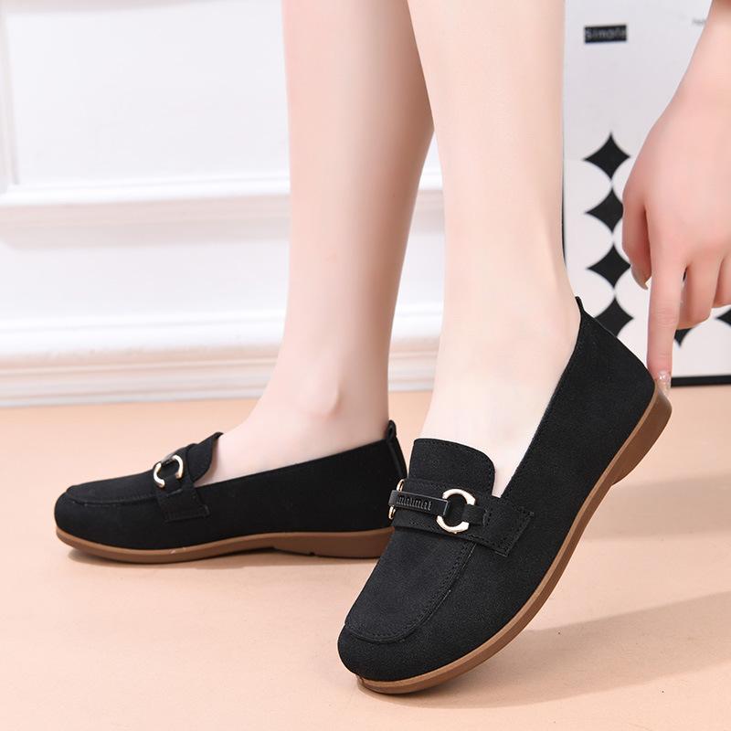 

Весна и Осень Новые Тканевые Туфли Женские Одинарные Туфли Мягкая Подошва Модные Повседневные Туфли-лодочки Женские 41