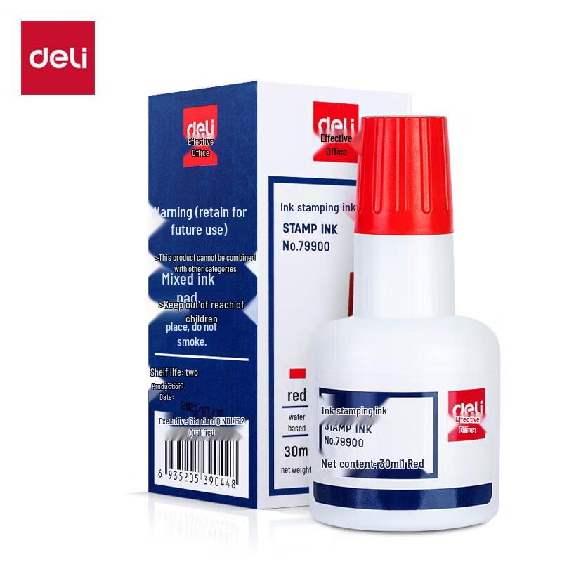 Deli Self-Inking Stamp Refill Ink