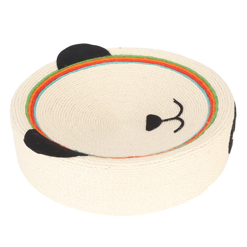 Cat Scratchpad Nest Sisal Wearproof Round Grinding Claws Reusable Cat Scratcher Lounge Bed for Rest
