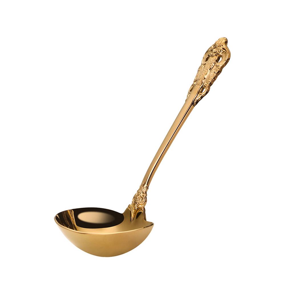 Soup Spoon Round Soup Scoop Light Luxury Hotel Restaurant Public Spoon