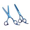 Professional Hairdressing Scissors 5.5" 6'' Purple Dragon Japan 440C Thinning Shears Douuble Side Teeth 15% Thinning Rate
