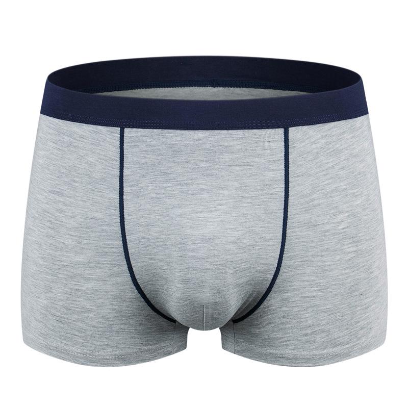 Modal Men's Plus Size Breathable Boxer Briefs - Middle-to-High Waist, Comfortable Fit for All Ages