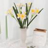 48cm White Artificial Narcissus Flower Bouquet for Home Garden Room Desktop Fake Flower Decoration Wedding Party Decortions