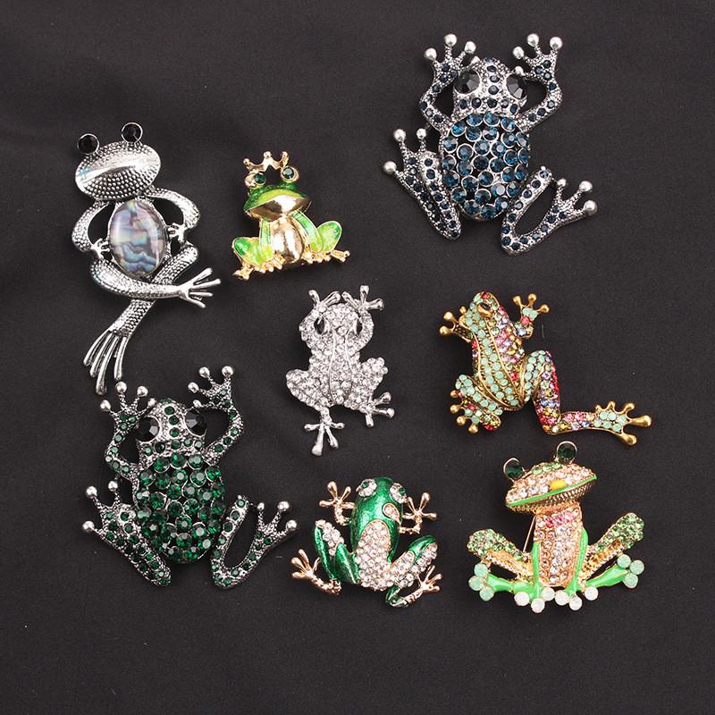 Frog Brooch Pin Fashion Animal Alloy Decorative Jewelry For Women Men