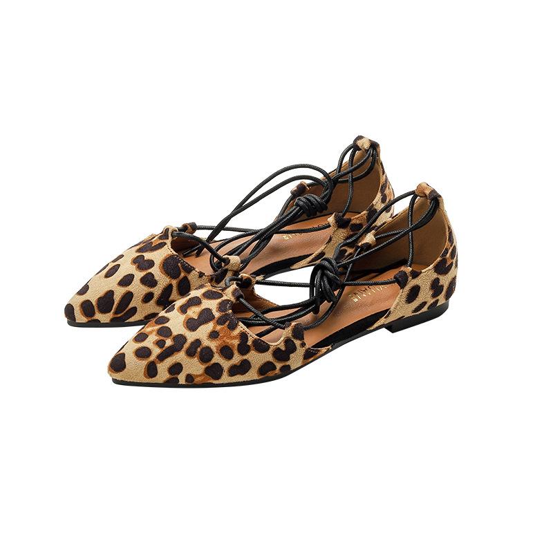 Módní Sexy Křížově Vázané Gladiátorské Letní Boty Dámské Špičatá Špička Výřezy Plochá Šněrovací Baleríny Římský Styl Boty Velké Velikosti 43