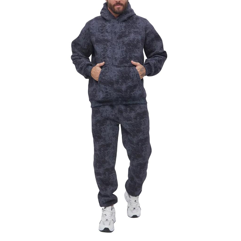 Men's Zippered Sweatshirt Jacket Suit Men's Casual Sports Suit Sweatshirt Suit