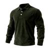 Men's  Casual Outdoor Lapel Corduroy Pullover Long-sleeved Top