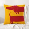 Cartoon Animal Cute Cushion Cover Summer Coolness Linen Fabric Double-Sided Printing Pillow Case Sofa Home Decor Gift