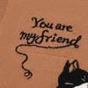 Kawaii Cat Jacquard Knit Vest V-Neck Loose Fit Sweater Teens Unisex
