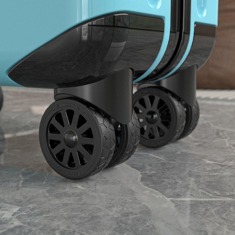 8 Buc. Roți Silențioase pentru Bagaje, Reduc Zgomotul, Huse pentru Roți de Cutie Troler