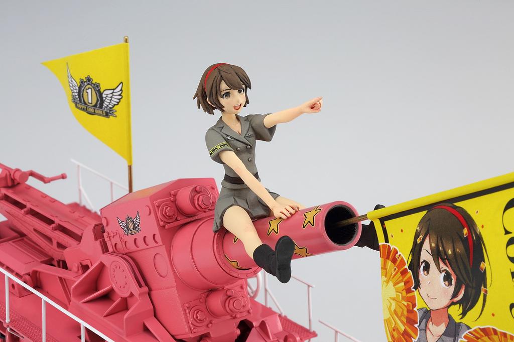 Hasegawa Happy Egg Girls Rei Hasumi 54cm Moździerz Carl Model Plastikowy SP370 1/24 Nr 1 z 1/72 Samobieżny