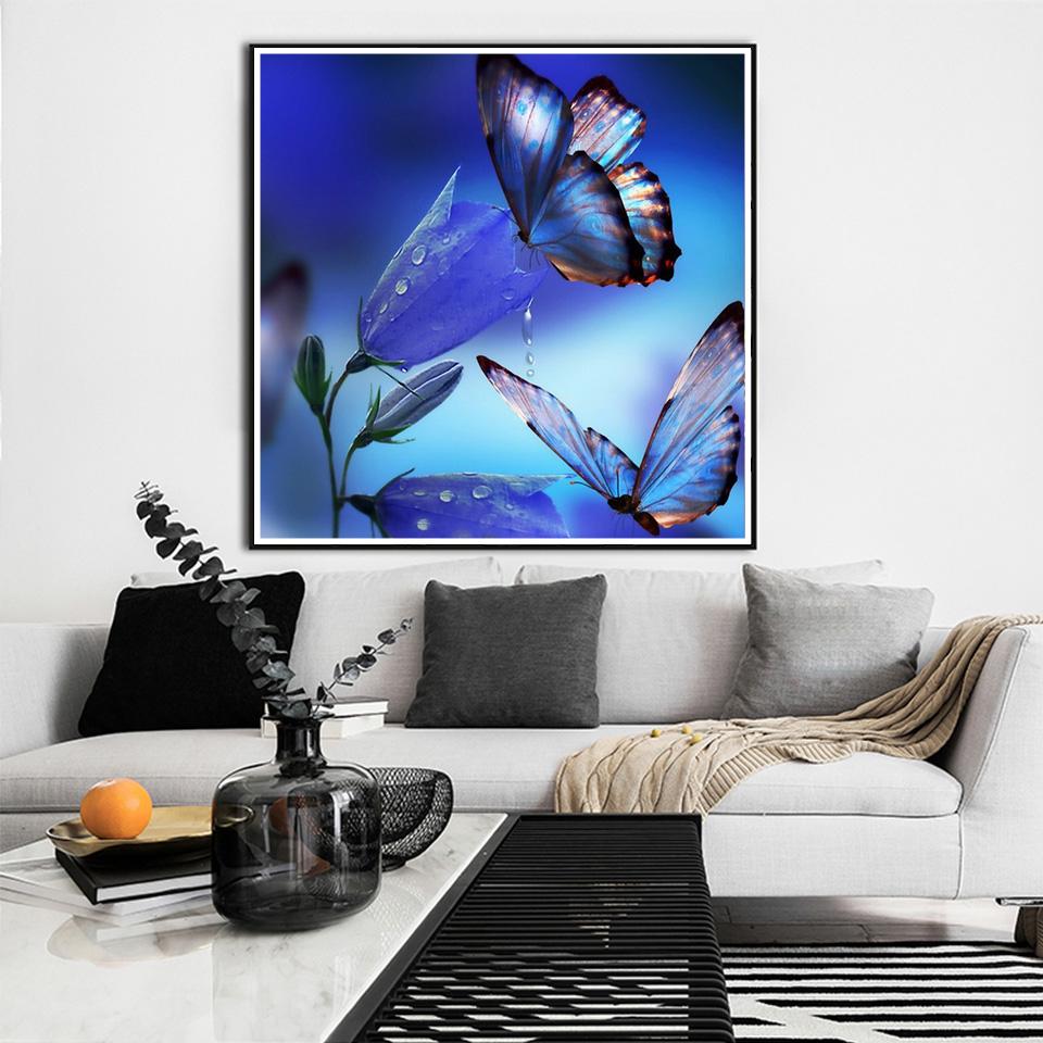 New Arrivals Diamond Painting Full Round Butterfly Cross Stitch Diamond Embroidery Animals Wall Decor Hobby Gift