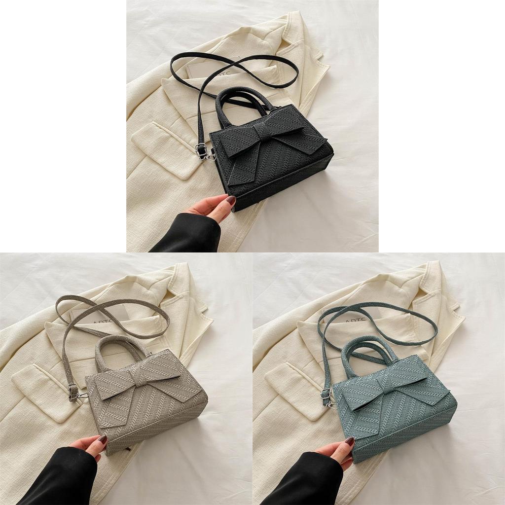 Trendy Street Style Pu Material Butterfly Knot Handbag For Women