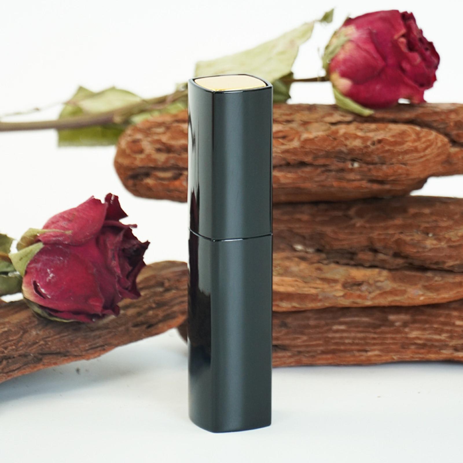 10ml Portable Refillable Perfume Bottle High-End Compact Spray Atomizer Travel Size Bottom Fill Fragrance Container One Size чёрный