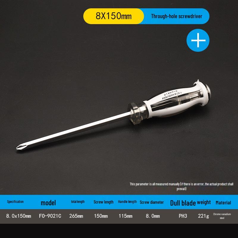 Industrial Grade Magnetic Screwdriver Set - Super Hard, Impact Resistant, Flat & Phillips Slotted Heads