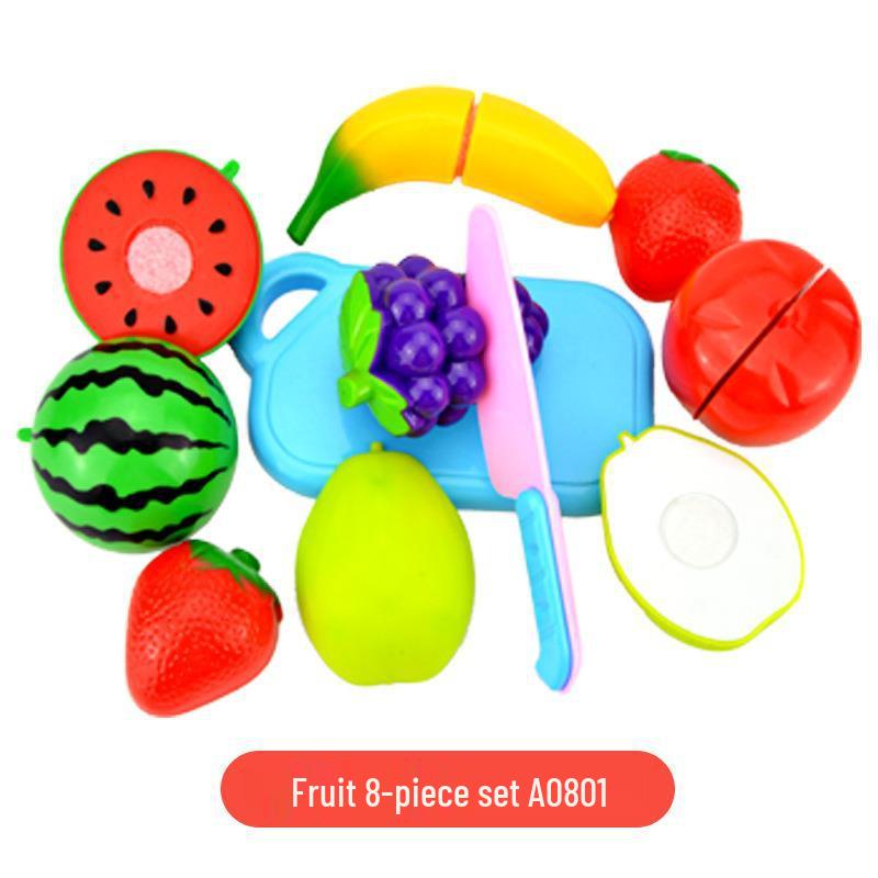 Children's Pretend Play Kitchen Set: Fruit & Veggie Cutting Toy
