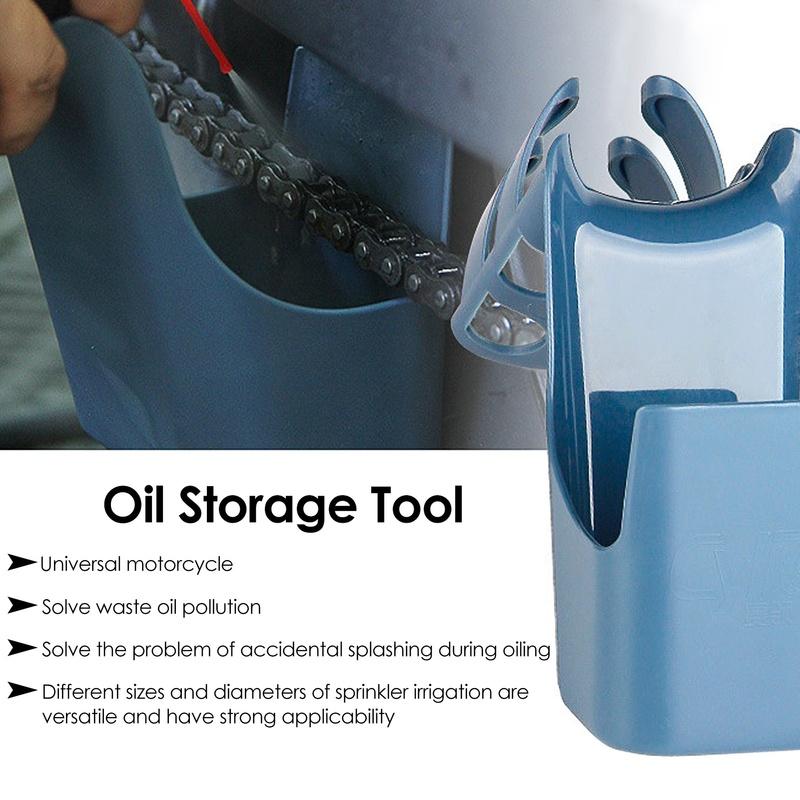 1Pc Motorcycle Bike Chain Oil Storage Tool Box Cleaning Oil Splash-Proof Tool Chain Cleaning Agent Chain Oil Anti-spray Tool