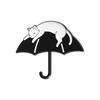 Brooch Cat Charming Black And White Cartoon Design Stylish Alloy Pin For Gifts