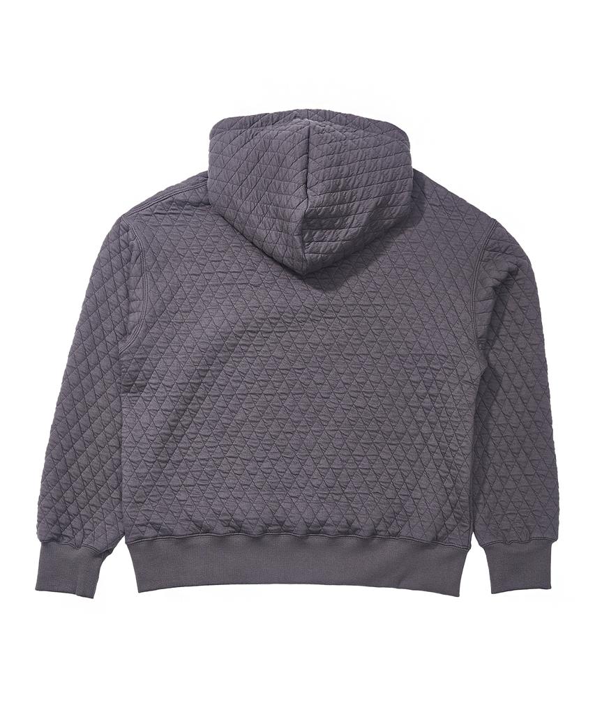 Vintage Dia-Quilting Hoody (Charcoal)