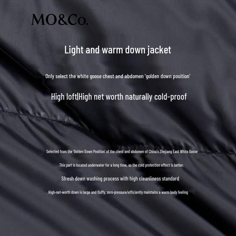MO&Co. Goose Down Stand Collar Puffer Jacket