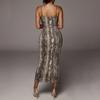 Leopard Print Sleeveless V-Neck Sexy Midi Dress Spring Women Fashion Streetwear 2022 Christmas Party Outfits dresses