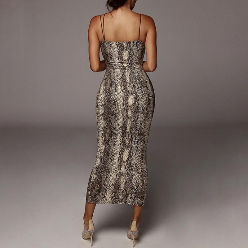Leopard Print Sleeveless V-Neck Sexy Midi Dress Spring Women Fashion Streetwear 2022 Christmas Party Outfits dresses