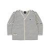 Stripe Jersey Cardigan Green Sa 0002
