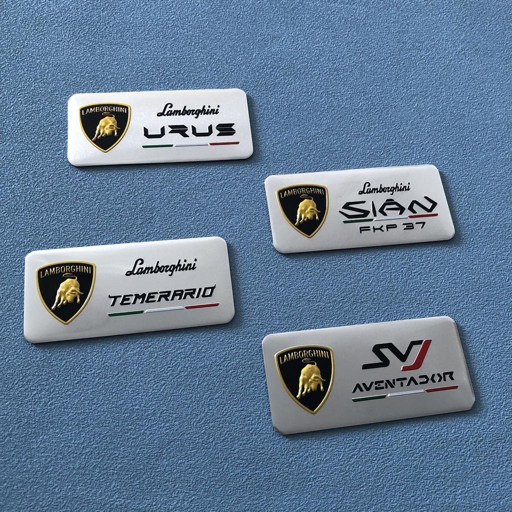 New Aluminum Alloy Badge Sticker Car Body Trunk Window Decoration Decal For Lamborghini LP570 LP610 Urus LP700 LP770 Aventador TT1