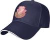 Tirelire Mignonne Argent Dessin Animé Casquette de Baseball Polyester Réglable Chapeau de Soleil d'Été Pour Hommes Femmes