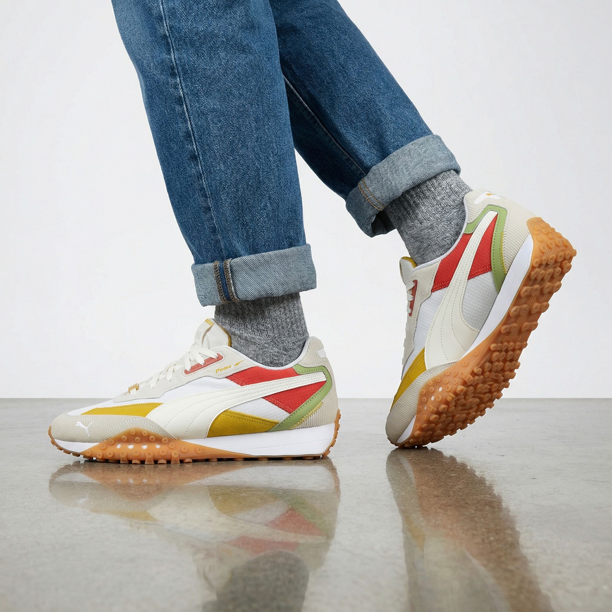 Puma Blacktop Rider Multicolore Blktop - Scarpe Sneakers da Uomo Bianco 395907-09 ORIGINALE 44 bianco