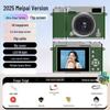 Retro Mirrorless Digital Camera with Folding Selfie Screen, 16x Zoom, and Portable Recording.