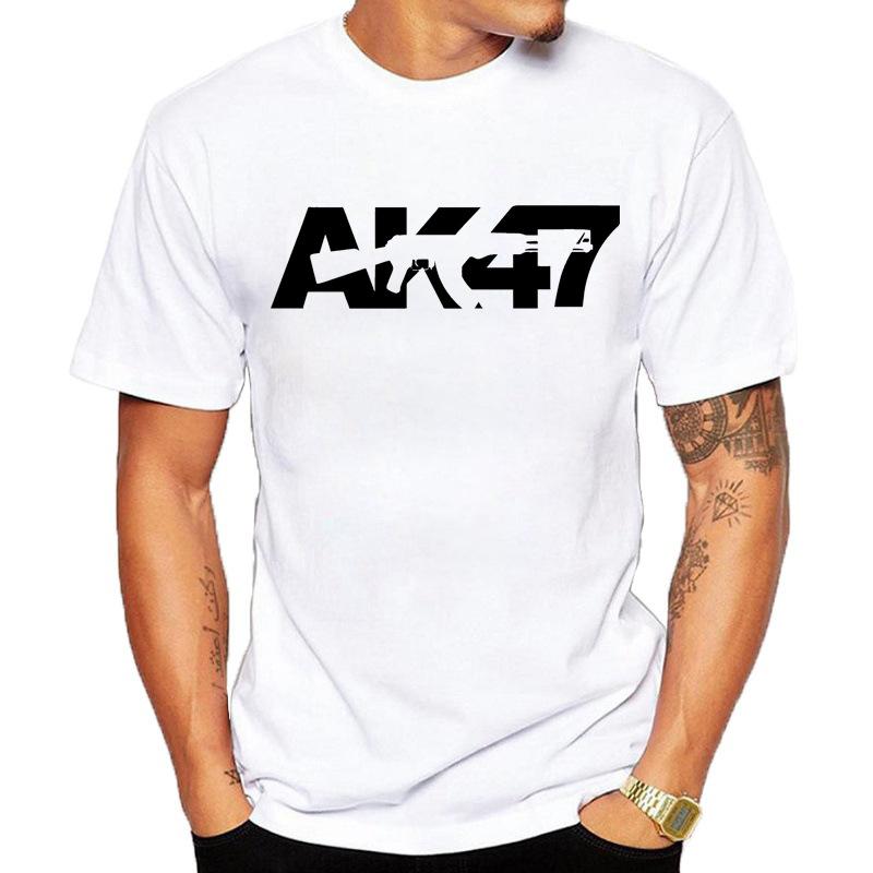 The Latest Unisexs Pure Cotton Tshirt Ak47 From 2025 Is Comfortable High Quality It Is Suitable for Beach Travel and Parties