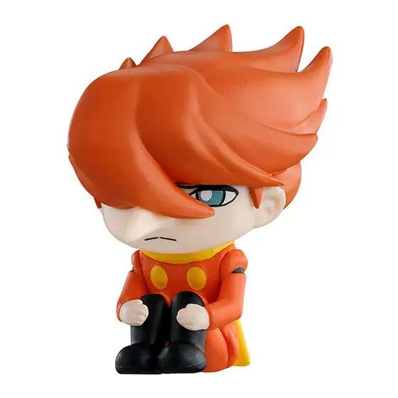 Genuine Gacha Scale Model Cyborg 009 Shimamura Joe Ivan Sitting and Waiting for The Character's Pose Action Figure Toys