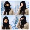 NEW Soft Solid Color Cycling Windproof Cap Hood Thermal Winter Balaclava Drawstring Keep Warm Ski Mask Hat Women
