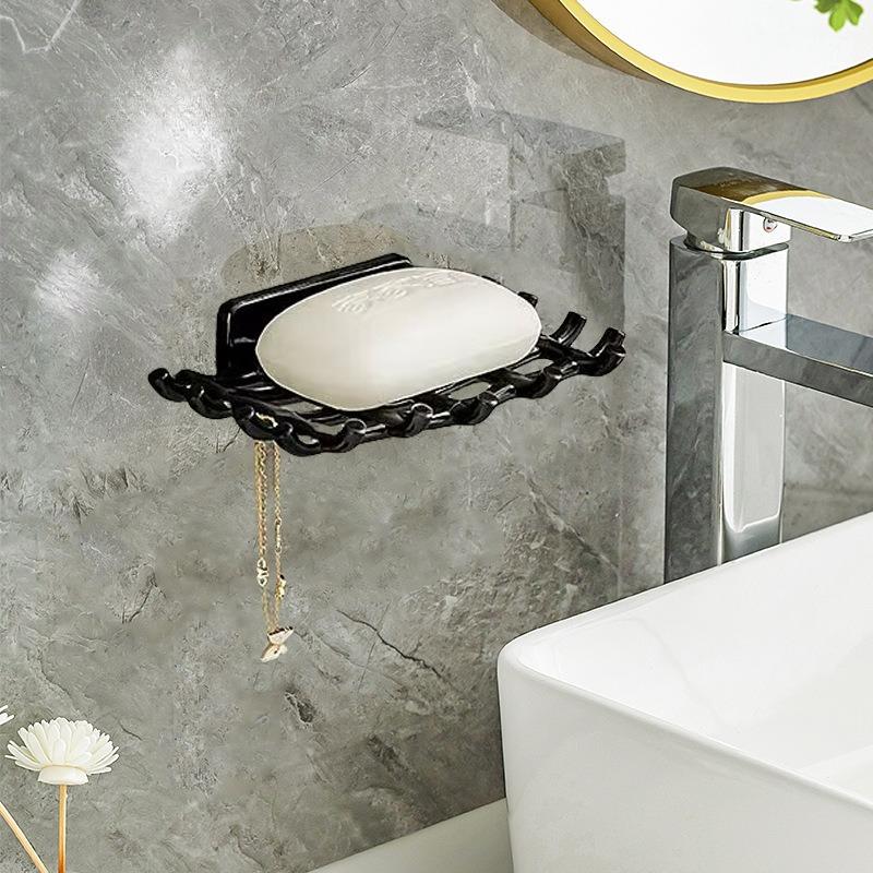 

Подвесная мыльница с полым дизайном для предотвращения скопления воды, подходит для дома и ванной комнаты, сливная мыльница 1 piece