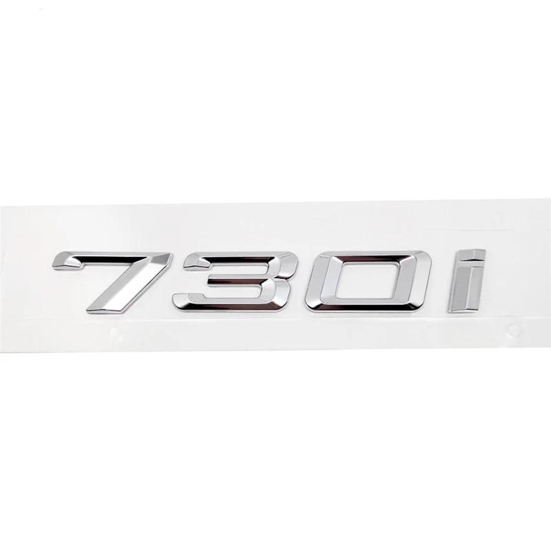 ABS Car Rear Trunk Letters Logo Badge Emblem Sticker For BMW 7 Series 730i 740i 745i 750i 760i E38 E65 E66 F01 F02 G11 G12