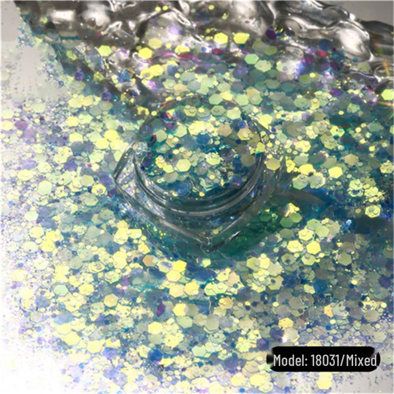 Iridescent Sequin and Glitter Resin Nail Art & Slime Fillers