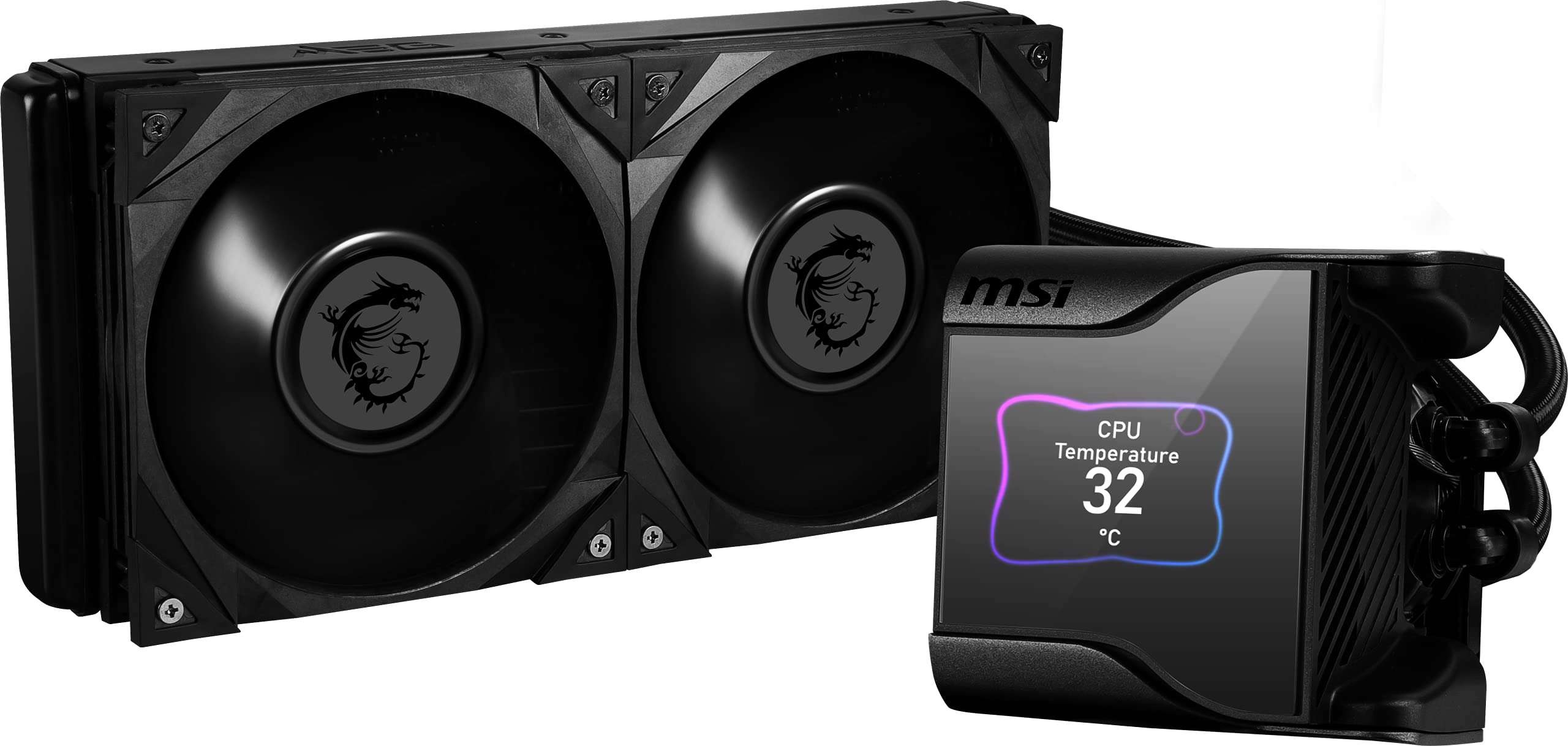 

Кулер MSI MEG CORELIQUID S280 з простим водяним охолодженням процесора LGA1700, сумісний із дисплеєм IPS FN1649