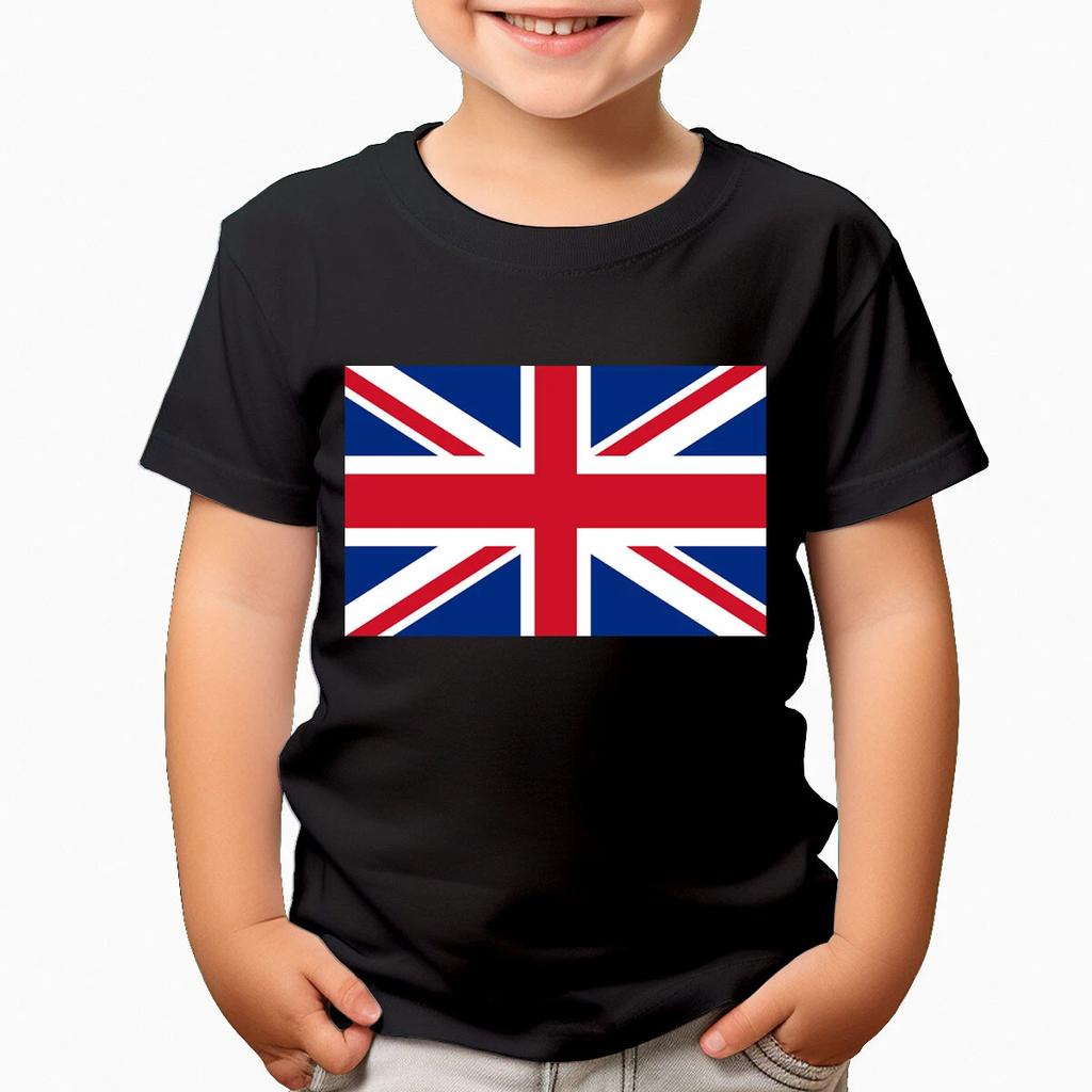 Union Jack Flagge Britische Kultur Stolz Fußball Jungen & Mädchen Kinder T-Shirts #T490