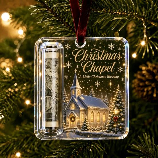 Personalized Cash Gift Display Christmas Holder Ornament, Custom Acrylic Money Clip for Holiday Decorative Tree Decorations, Unique Hanging