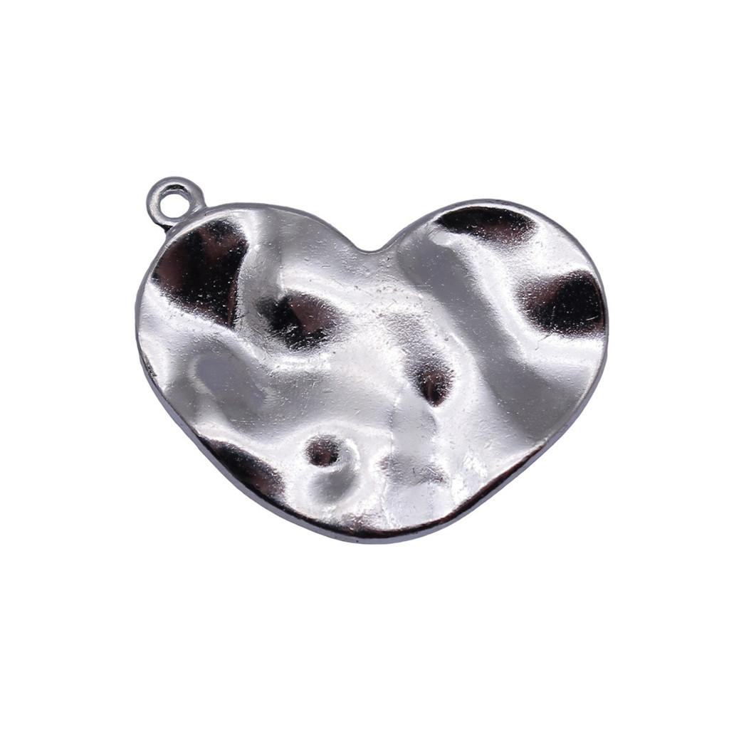 Filigree Heart Charms Antique Alloy Pendants For Vintage Floral Jewelry