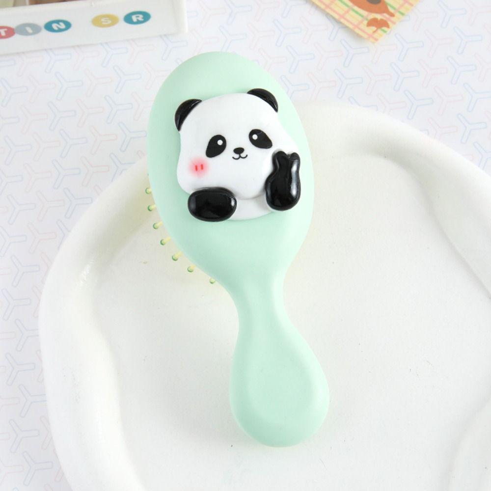 Kawaii Cartoon Animal Airbag Hair Comb Durable Makeup Tool Massage Comb Cute Anti Static Panda Hair Brush Travel