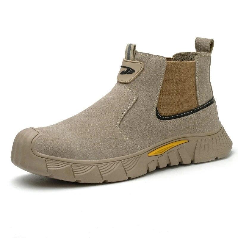 Steel Toe Anti-smash Anti-stabbing Wear-resistant Shoes Fireproof Flower Welder Men's Non-slip Boots Work Safety Shoes