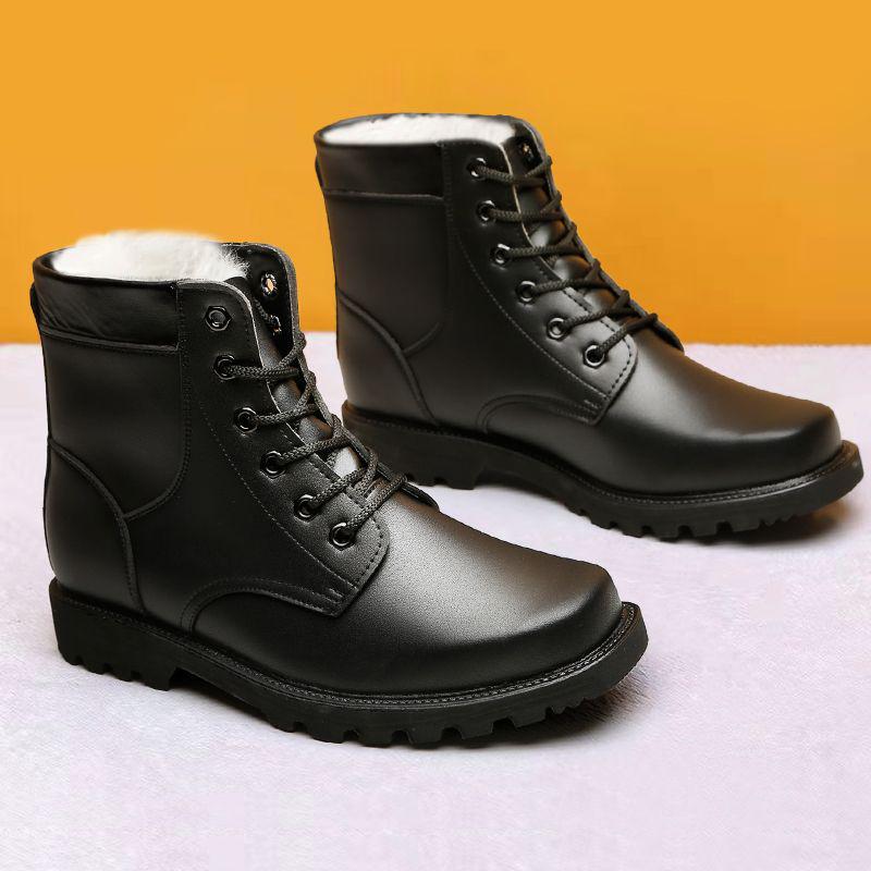 

Русские импортные зимние ботинки Мартин - Толстая шерсть, Натуральная кожа, Нескользящие, Морозостойкие. 41