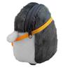Cute Penguin Coin Purse and Lipstick Holder Durable Plush Bag for Change Data Cable Makeup