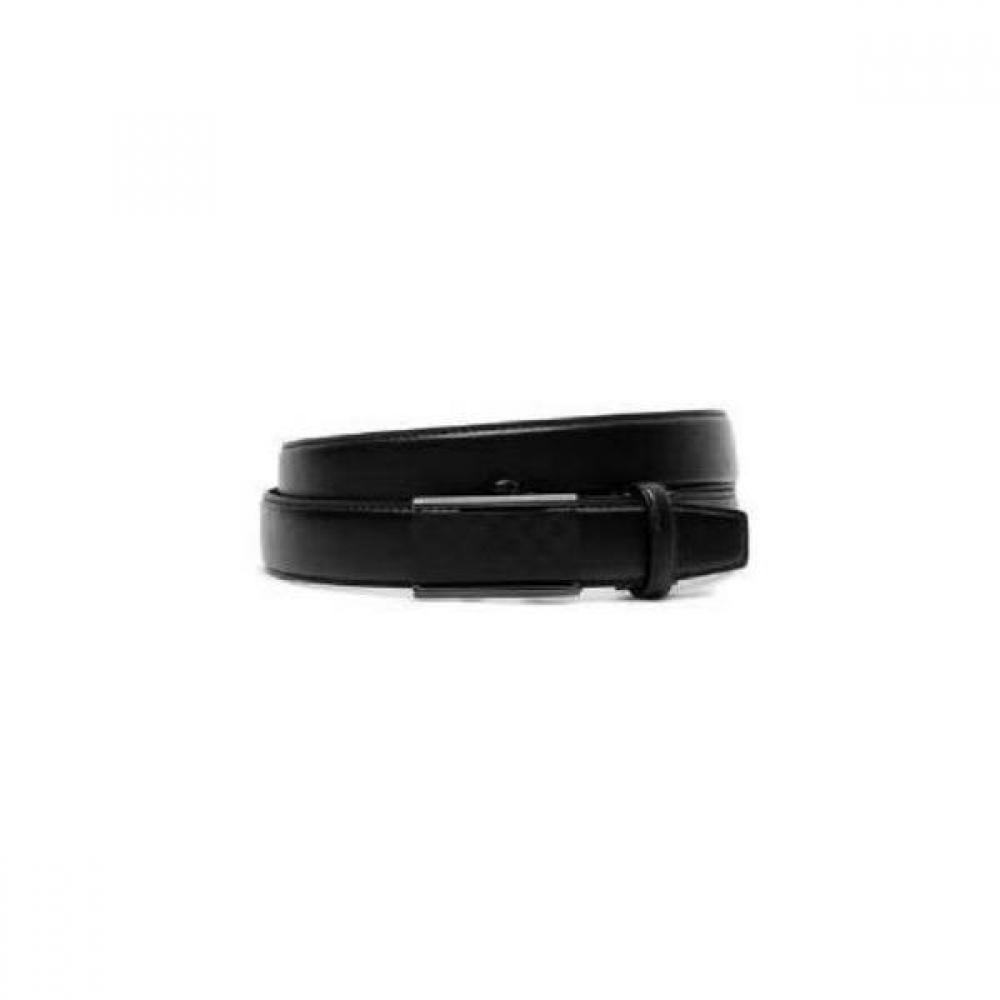 Daks Black Leather Automatic Belt With Buckle Logo Pattern Dbbe2e711bk