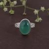 Green Onyx Ring, Solid Ring, Designer Ring, Statement Ring, Birthstone Gift, 925 Sterling Silver, Partywear Ring, Oval Ring